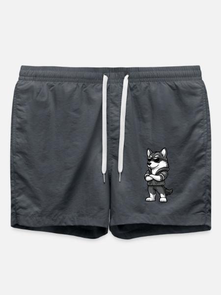 Husky Hund Cool - Badeshorts - Anthrazit