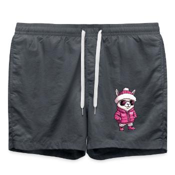 Alpaga Lama Cool BD - Short de bain - charbon - Devant - AI Model Male 185 light (185cm)
