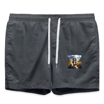 Bouvier bernois - Short de bain - charbon - Devant - AI Model Male 185 light (185cm)