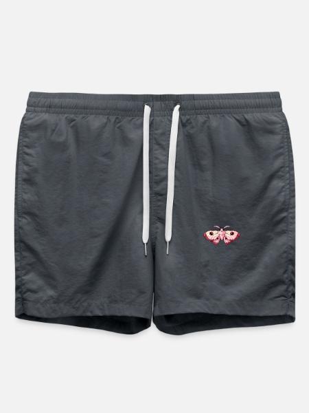Adorable Pink Kawaii Moth - Swim Trunks - anthracite
