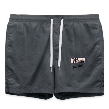 MAMIE. MAMAN. GRAND-MERE. FÊTE DES MÈRES - Short de bain - charbon - Devant - AI Model Male 185 light (185cm)