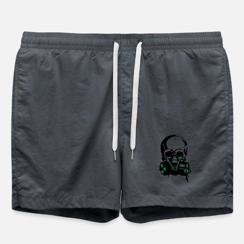 skull mask - Swim Trunks - anthracite