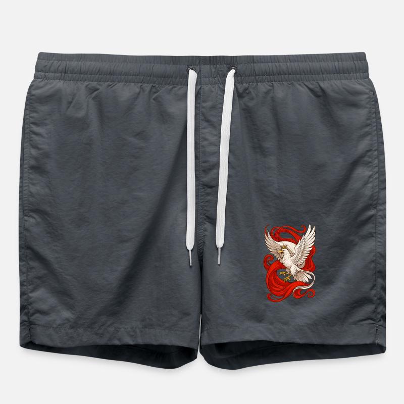 Drapeau épique de l’aigle polonais, cadeau - Short de bain - charbon