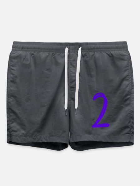 2 ANS. 2e ANNIVERSAIRE. ANNIVERSAIRE 2 ANS. 2 - Short de bain - charbon