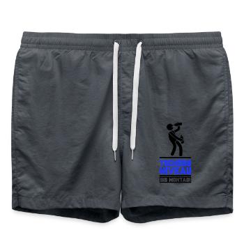 Bye bye level until Monday - Swim Trunks - anthracite - Front - AI Model Male 185 light (185cm)