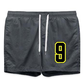 Justaucorps à 9 chiffres - Short de bain - charbon - Devant - AI Model Male 185 light (185cm)