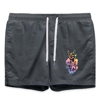 Malle Party Team - Badeshorts - Anthrazit - Vorne - AI Model Male 185 light (185cm)