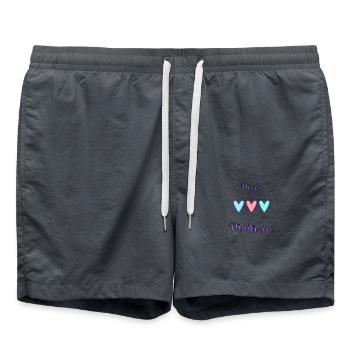 MERCI. MERCI MAÎTRESSE. CADEAU MAÎTRESSE. VACANCES - Short de bain - charbon - Devant - AI Model Male 185 light (185cm)