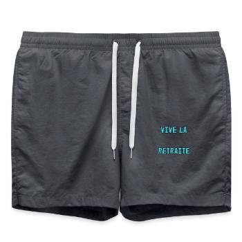 RETRAITE. RETRAITE. RETRAITEE. SENIOR. MAMIE. PAPY - Short de bain - charbon - Devant - AI Model Male 185 light (185cm)