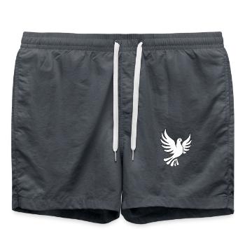 Simple pigeon design - Swim Trunks - anthracite - Front - AI Model Male 185 light (185cm)