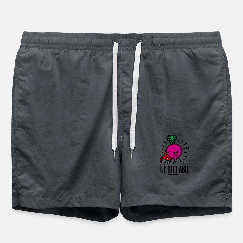 Unbeetable / unbeatable beetroot beet light - Swim Trunks - anthracite