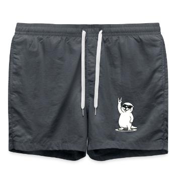 Rockin' Otter - Badeshorts - Anthrazit - Vorne - AI Model Male 185 light (185cm)