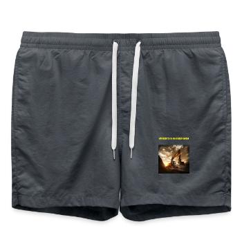 Mir reicht's! - Badeshorts - Anthrazit - Vorne - AI Model Male 185 light (185cm)