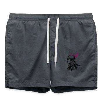 Valkyrie guerrière viking - Short de bain - charbon - Devant - AI Model Male 185 light (185cm)