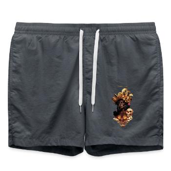 pirate catrina - Short de bain - charbon - Devant - AI Model Male 185 light (185cm)
