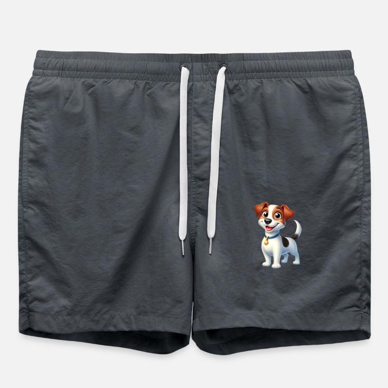 jack russel - Swim Trunks - anthracite