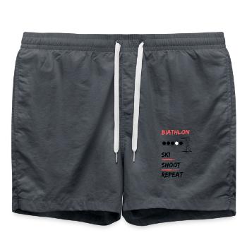 Biathlon - Ski Shoot Repeat - Short de bain - charbon - Devant - AI Model Male 185 light (185cm)