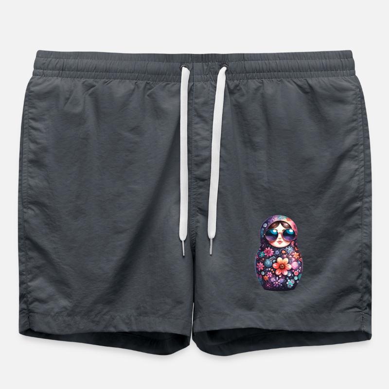 Matryoshka Cool Sunglasses Gift - Swim Trunks - anthracite