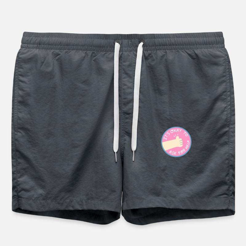 Help is ok - Swim Trunks - anthracite
