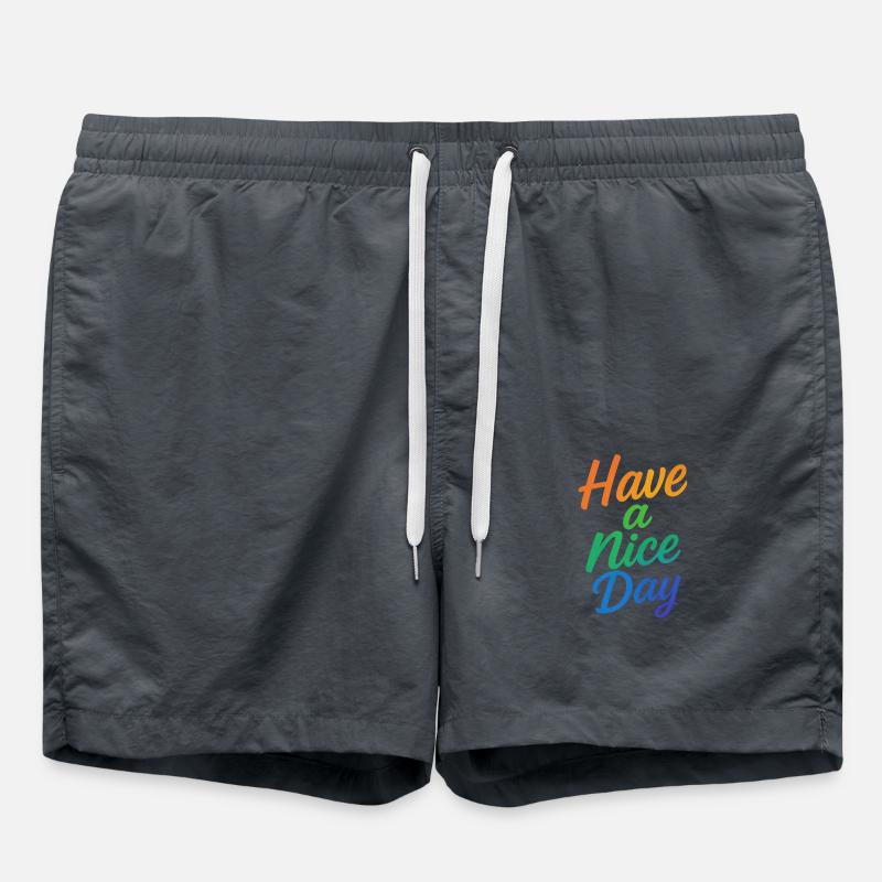 Have a nice Day - Swim Trunks - anthracite