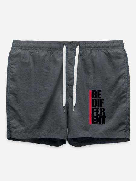 Be different Logo Design - Swim Trunks - anthracite