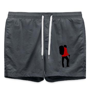 Les randonneurs peuvent être personnalisés - Short de bain - charbon - Devant - AI Model Male 185 light (185cm)