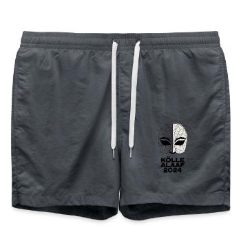 Carnival Confetti T-Shirt | Reign of fools since - Swim Trunks - anthracite - Front - AI Model Male 185 light (185cm)