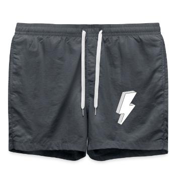 Blitz Sport style - Badeshorts - Anthrazit - Vorne - AI Model Male 185 light (185cm)