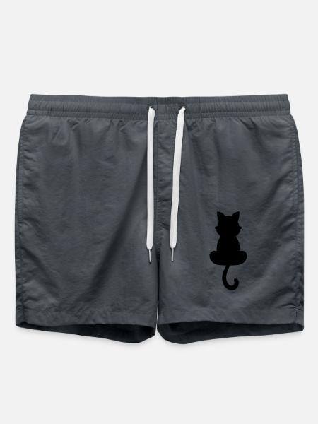 Katze - Badeshorts - Anthrazit