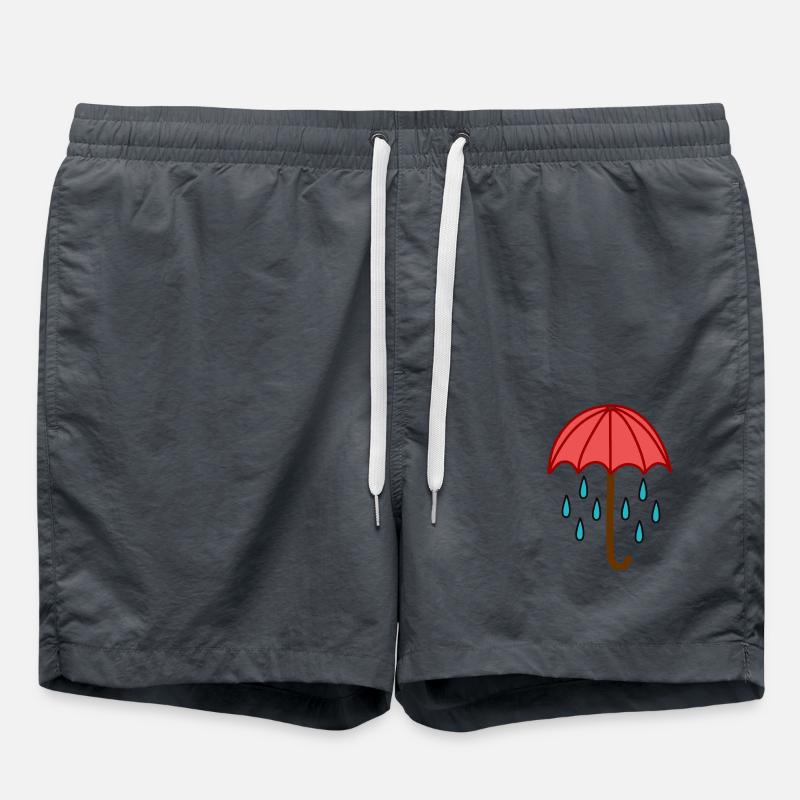 Raindrops under the umbrella - Swim Trunks - anthracite