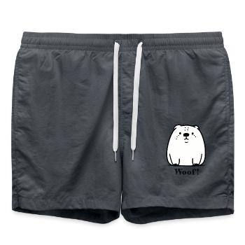 Woof: Chien de dessin animé - Short de bain - charbon - Devant - AI Model Male 185 light (185cm)