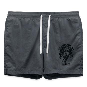 Tribal symbol woman: Banshee - Swim Trunks - anthracite - Front - AI Model Male 185 light (185cm)