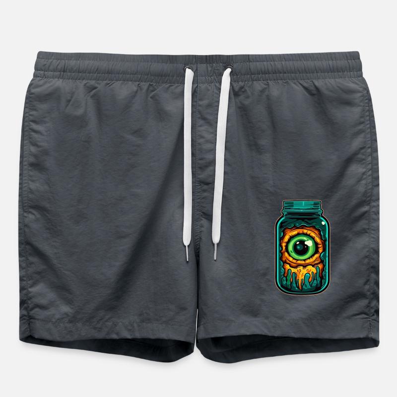 Oeil de monstre en verre - Short de bain - charbon