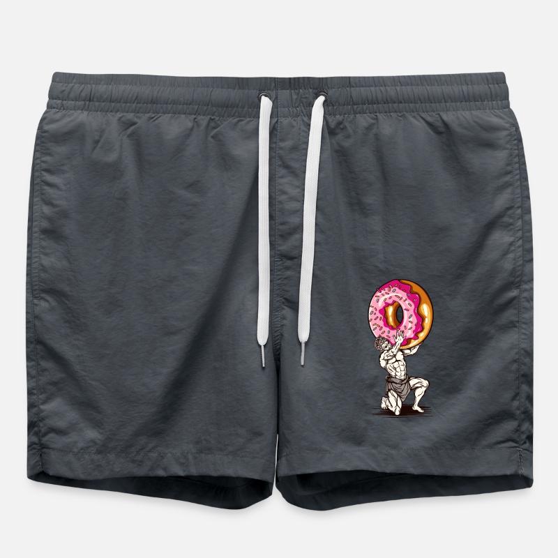 Statue Donut - Swim Trunks - anthracite