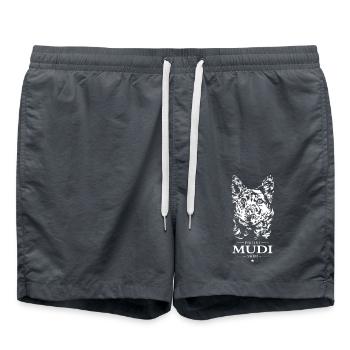 Hongrois Mudi Maman Chien Chien Wilsigns - Short de bain - charbon - Devant - AI Model Male 185 light (185cm)