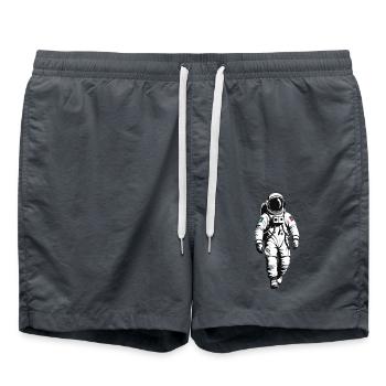 Astronaut - Profession Design Sticker - Swim Trunks - anthracite - Front - AI Model Male 185 light (185cm)