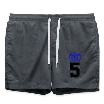 5 krone - Badeshorts - Anthrazit - Vorne - AI Model Male 185 light (185cm)