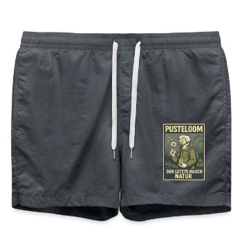 Chercheur avec masque et pissenlit dans le monde gris - Short de bain - charbon - Devant - AI Model Male 185 light (185cm)