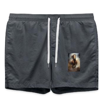 Cheval - Short de bain - charbon - Devant - AI Model Male 185 light (185cm)