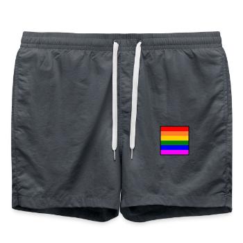Arc-en-ciel - Short de bain - charbon - Devant - AI Model Male 185 light (185cm)