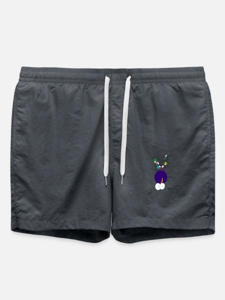 Dicker Vogel mit Freunden - Badeshorts - Anthrazit
