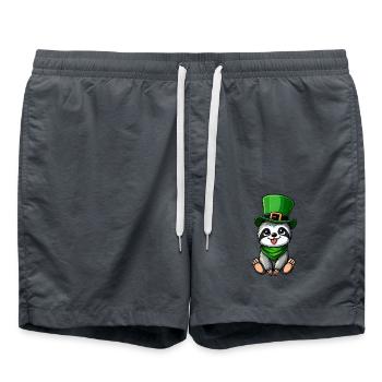 La Saint-Patrick paresseux Droll Dessin animé mignon - Short de bain - charbon - Devant - AI Model Male 185 light (185cm)