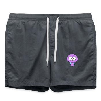 Küken Lila - Badeshorts - Anthrazit - Vorne - AI Model Male 185 light (185cm)