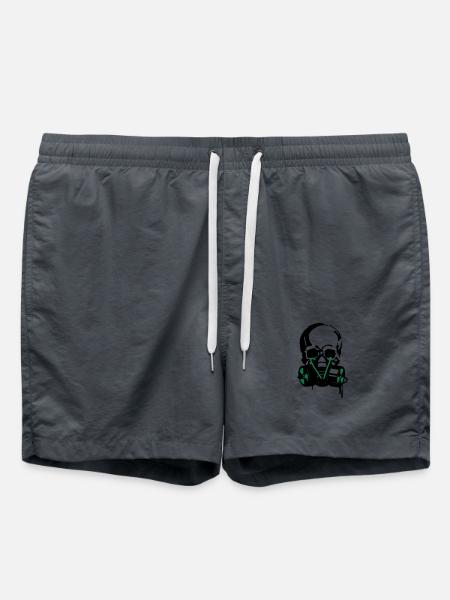 skull mask - Swim Trunks - anthracite