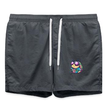 Schnecke Cool Sommer - Badeshorts - Anthrazit - Vorne - AI Model Male 185 light (185cm)