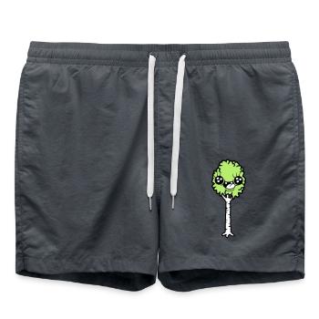 Bande dessinée rigolante Bouleau - Short de bain - charbon - Devant - AI Model Male 185 light (185cm)