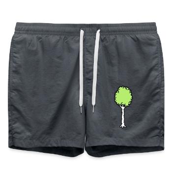 Birke Bäumchen Cool - Short de bain - charbon - Devant - AI Model Male 185 light (185cm)