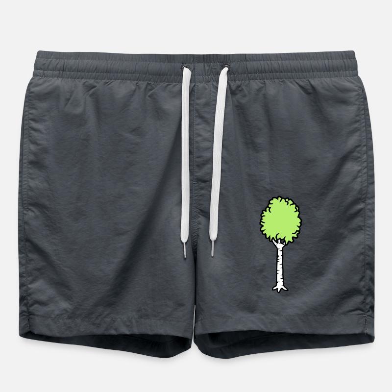 Birch Trees Cool - Swim Trunks - anthracite