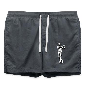 Golfer - Badeshorts - Anthrazit - Vorne - AI Model Male 185 light (185cm)