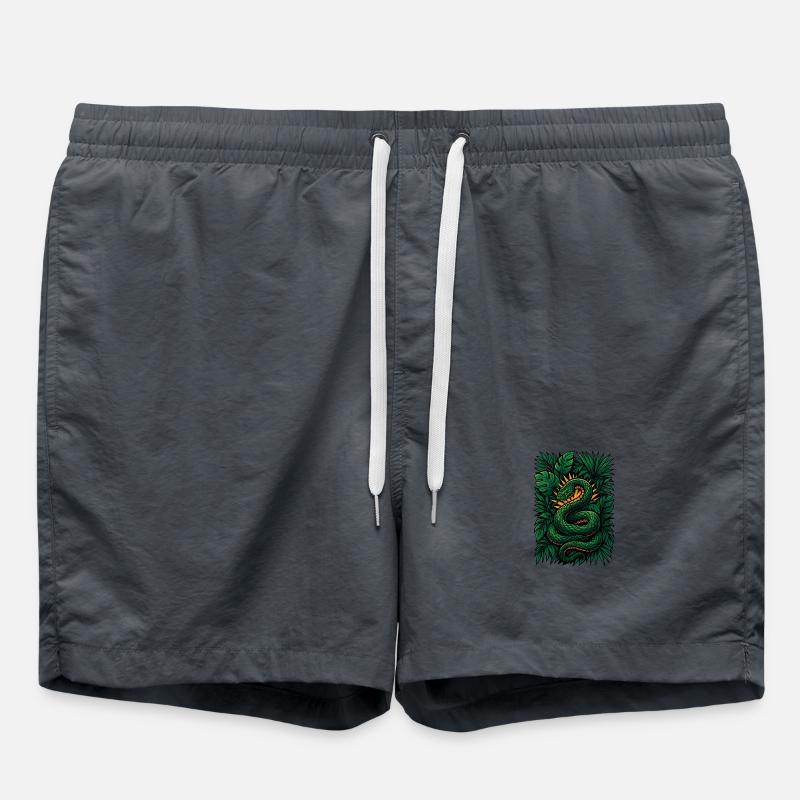 Sunburst Serpent - Swim Trunks - anthracite